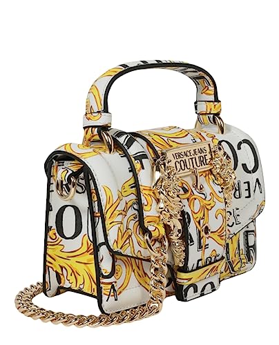 Versace Jeans Couture Women's Handbag White & Gold