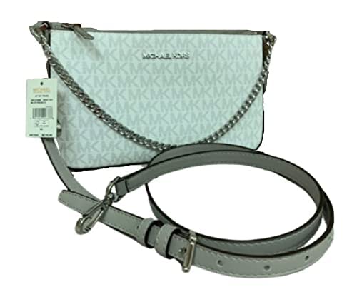 Michael Kors Bright White Medium Pouchette Crossbody Bag