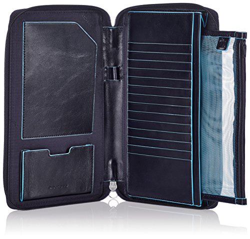 Piquadro Blue Designer Credit Card Cases