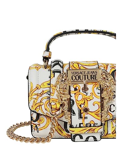 Versace Jeans Couture Women's Handbag White & Gold