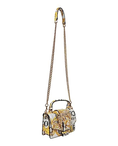 Versace Jeans Couture Women's Handbag White & Gold