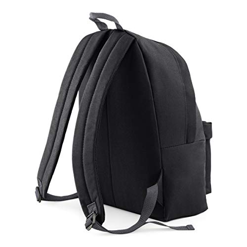 Black designer backpack with sun pattern - Men's fashion