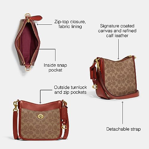 COACH Chaise Crossbody Bag Tan Rust Fashionistas Dream