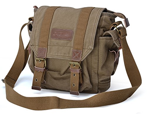 Gootium 21217AMG Canvas Small Shoulder Bag in Army Green