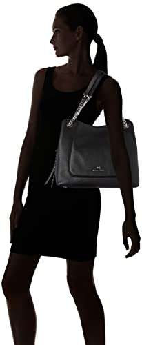 Michael Kors Large Chain Shoulder Tote in Black
