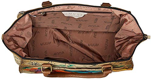 Anuschka Women's Hand Painted Leather Floral Paradise Tote