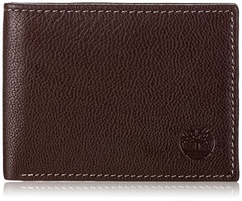 Timberland Herren Slimfold Designer Geldbörse, Braun, Einheitsgröße