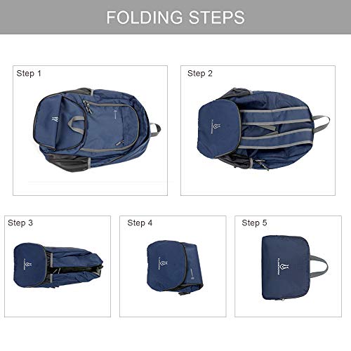 FLAMEHORSE Waterproof Foldable Backpack for Hiking and Cycling