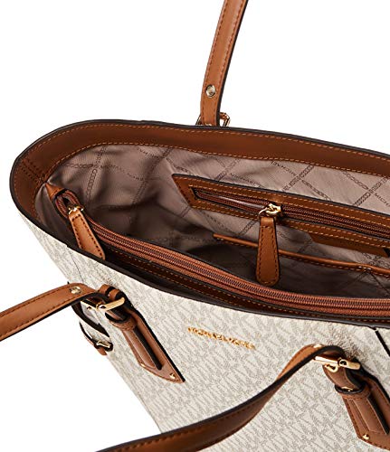 Michael Kors Women Voyager Bag, White (Vanilla), 16x29x39 cm (W x H x L)