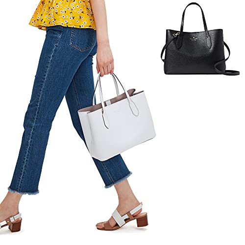 Kate Spade Black Leather Harper Satchel Handbag