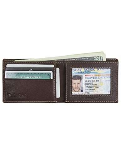 Timberland Herren Slimfold Designer Geldbörse, Braun, Einheitsgröße
