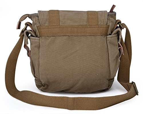Gootium 21217AMG Canvas Small Shoulder Bag in Army Green