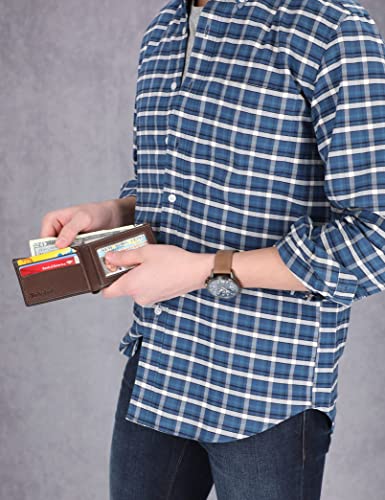 Timberland Herren Slimfold Designer Geldbörse, Braun, Einheitsgröße