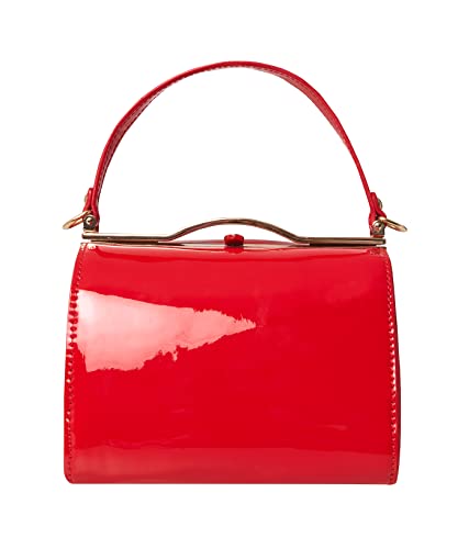 Joe Browns Vintage Clasp Patent Leather Chain Strap Clutch