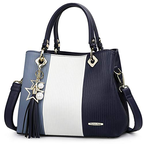 Striped Multicolor Shoulder Bag with Multiple Interior Pockets