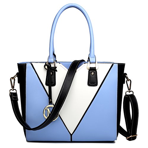 Miss Lulu Designer Shoulder Handbag in Pu Leather