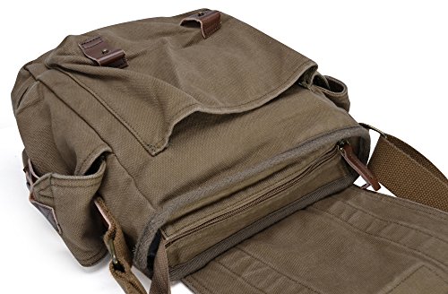 Gootium 21217AMG Canvas Small Shoulder Bag in Army Green