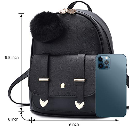 Designer PU Leather Mini Backpack for Women Girls