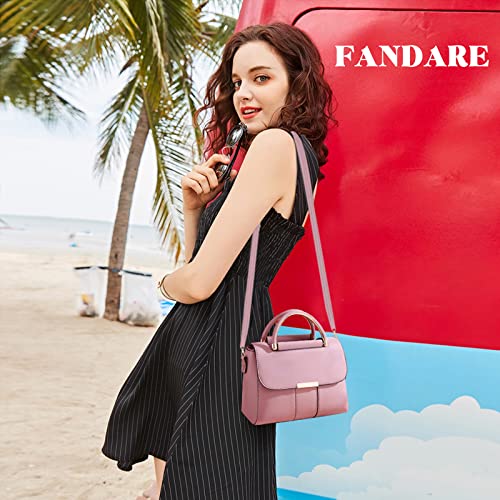 FANDARE Elegant Women's Crossbody Phone Bag in Pink