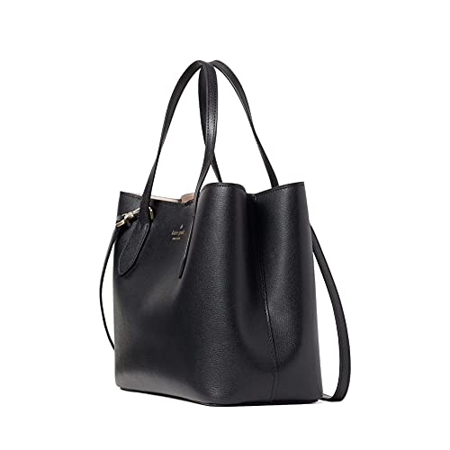 Kate Spade Black Leather Harper Satchel Handbag