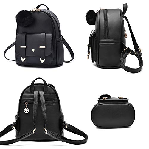 Designer PU Leather Mini Backpack for Women Girls