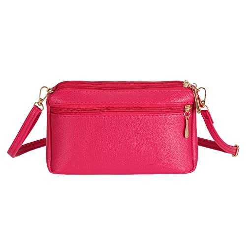 Women's square leather PU handbag - Elegant butterfly decoration