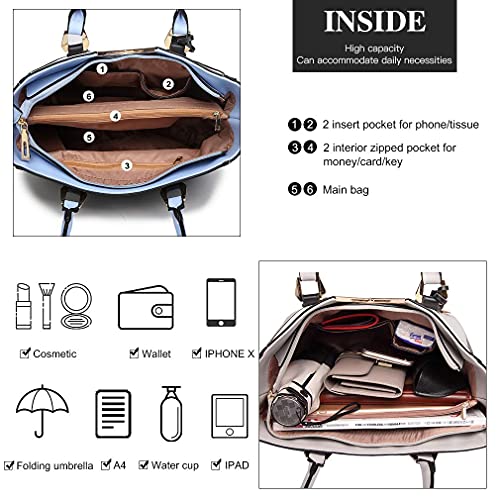 Miss Lulu Designer Shoulder Handbag in Pu Leather