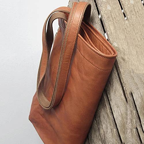 Vintage PU Leather Tote Bag with Large Capacity