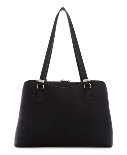 Guess Damen Lyndi Schultertasche, groß, Black
