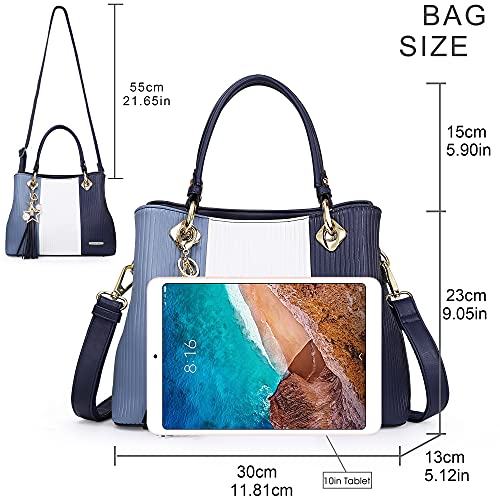 Striped Multicolor Shoulder Bag with Multiple Interior Pockets