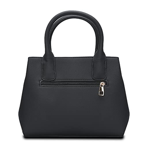ACNCN Damen-Handtasche, modisches PU-Leder, Schultertasche, Schwarz