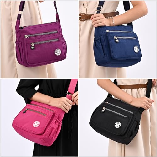 Dark blue designer handbags and purses for women