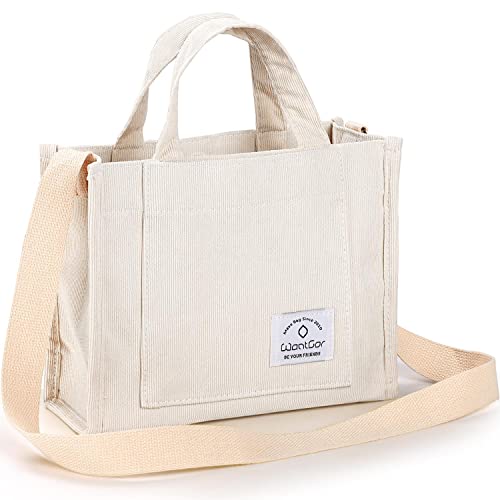 WantGor Corduroy Crossbody Tote Shoulder Handbag Purse