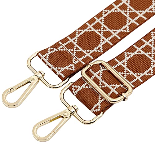 Canvas Crossbody Bag Handbag with Adjustable Wide Shoulder Strap