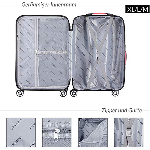 Exquisite Monzana® 3-Pc Travel Suitcase Set | Champagne