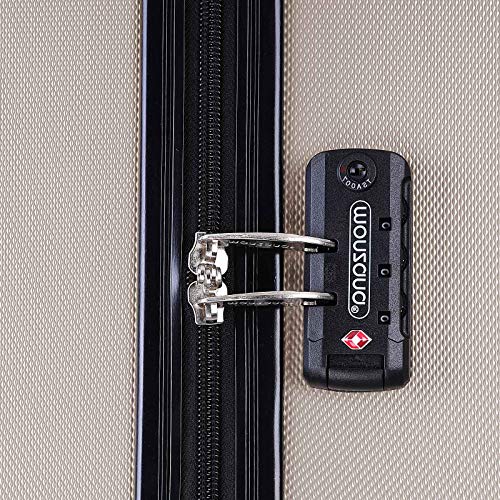 Exquisite Monzana® 3-Pc Travel Suitcase Set | Champagne