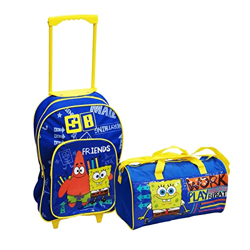 Spongebob Squarepants Luggage Set: Trolley & Sports Bags