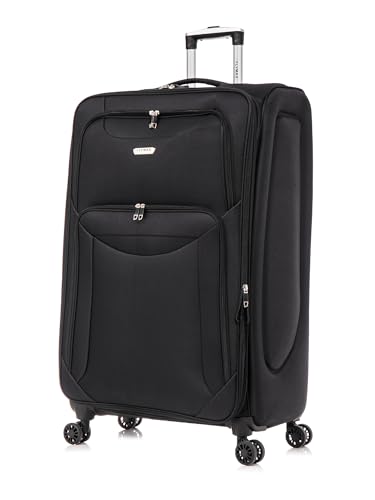 Designer Black 32" Lightweight Expandable Wheel Suitcase
