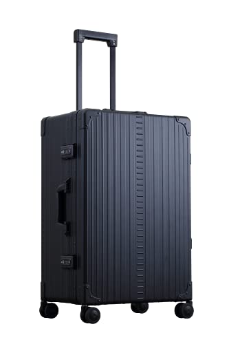 ALEON 26" Aluminum Traveler Hardside Luggage in Black