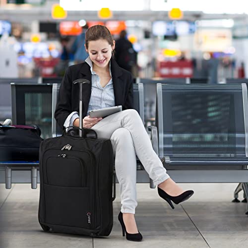 Designer Handbag Set: Valencia Collection, Plain Black, 42L