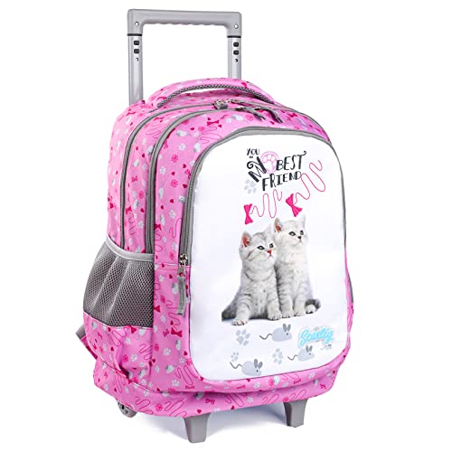 Seastig 18in Double Handle Designer Kids Wheeled Backpack