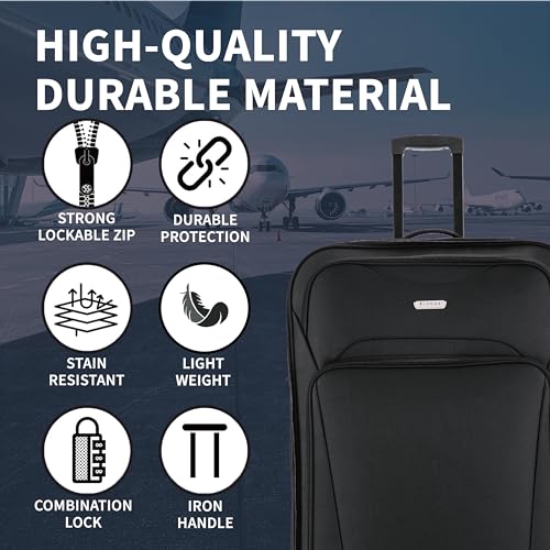 Designer 29" Large Expandable Travel Bag on Wheels