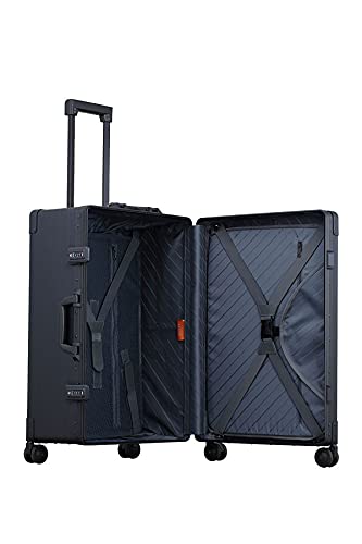 ALEON 26" Aluminum Traveler Hardside Luggage in Black