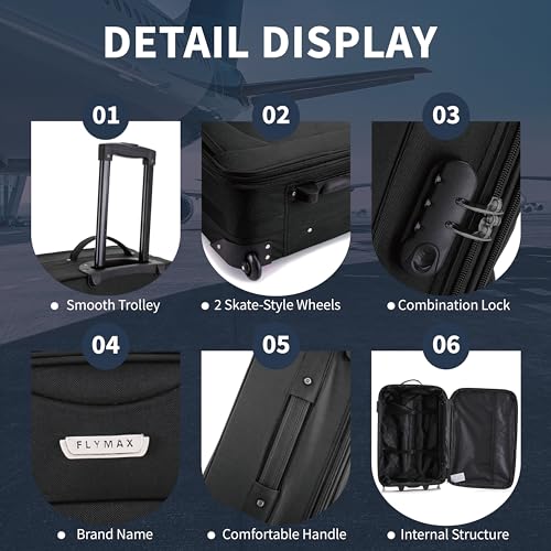 Designer 29" Large Expandable Travel Bag on Wheels