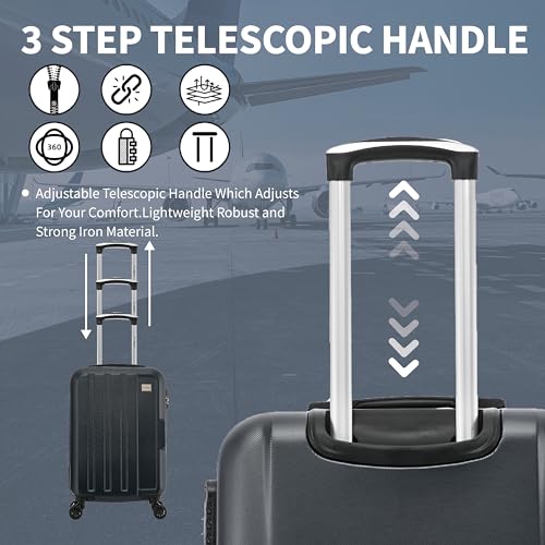 FLYMAX 24" Medium Designer Handbag Spinner Luggage Case