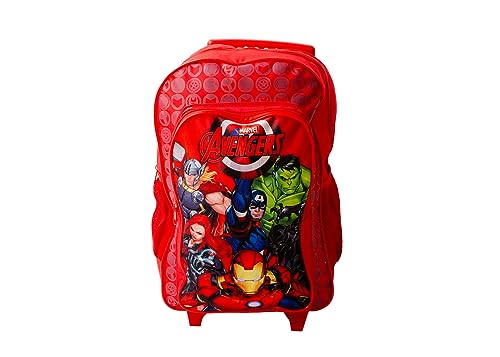 Avengers Character Deluxe Wheeled Trolley Backpack Suitcase Bag