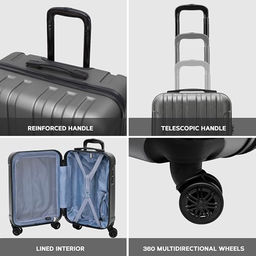 Flight Knight Premium Set: 3 Designer Suitcases - TSA Approved