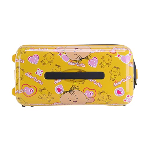 Kids' GinzaTravel Ride-On Suitcase, Yellow, Designer Handbag