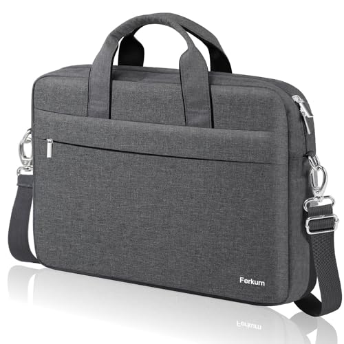 17.3" Grey Designer Laptop Messenger Bag for Men/Women