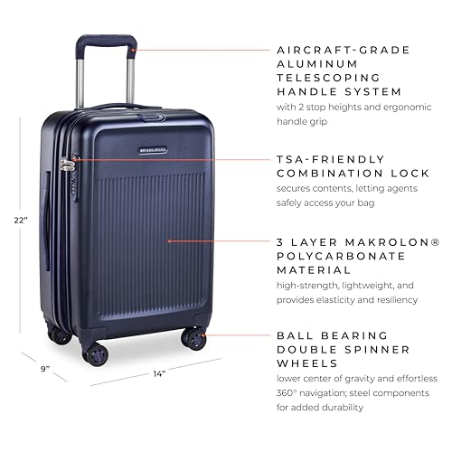 Briggs & Riley Sympatico Spinner Luggage, Matte Navy
